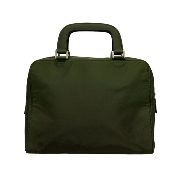 PRADA - Dark Green Nylon Handbag 169-080425 - Picture 2 of 10